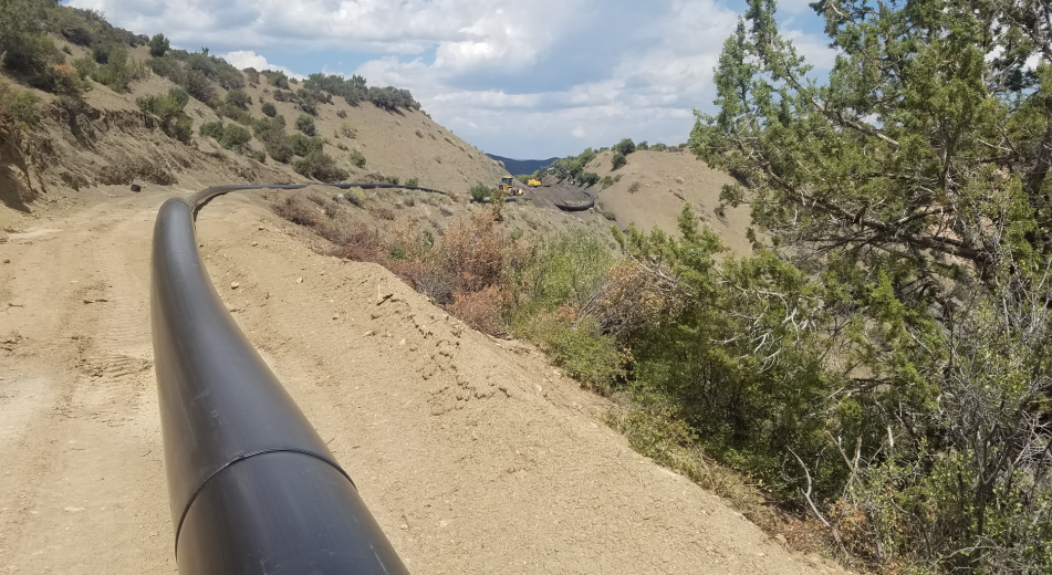 BEFORE Lone Cabin Ditch Piping