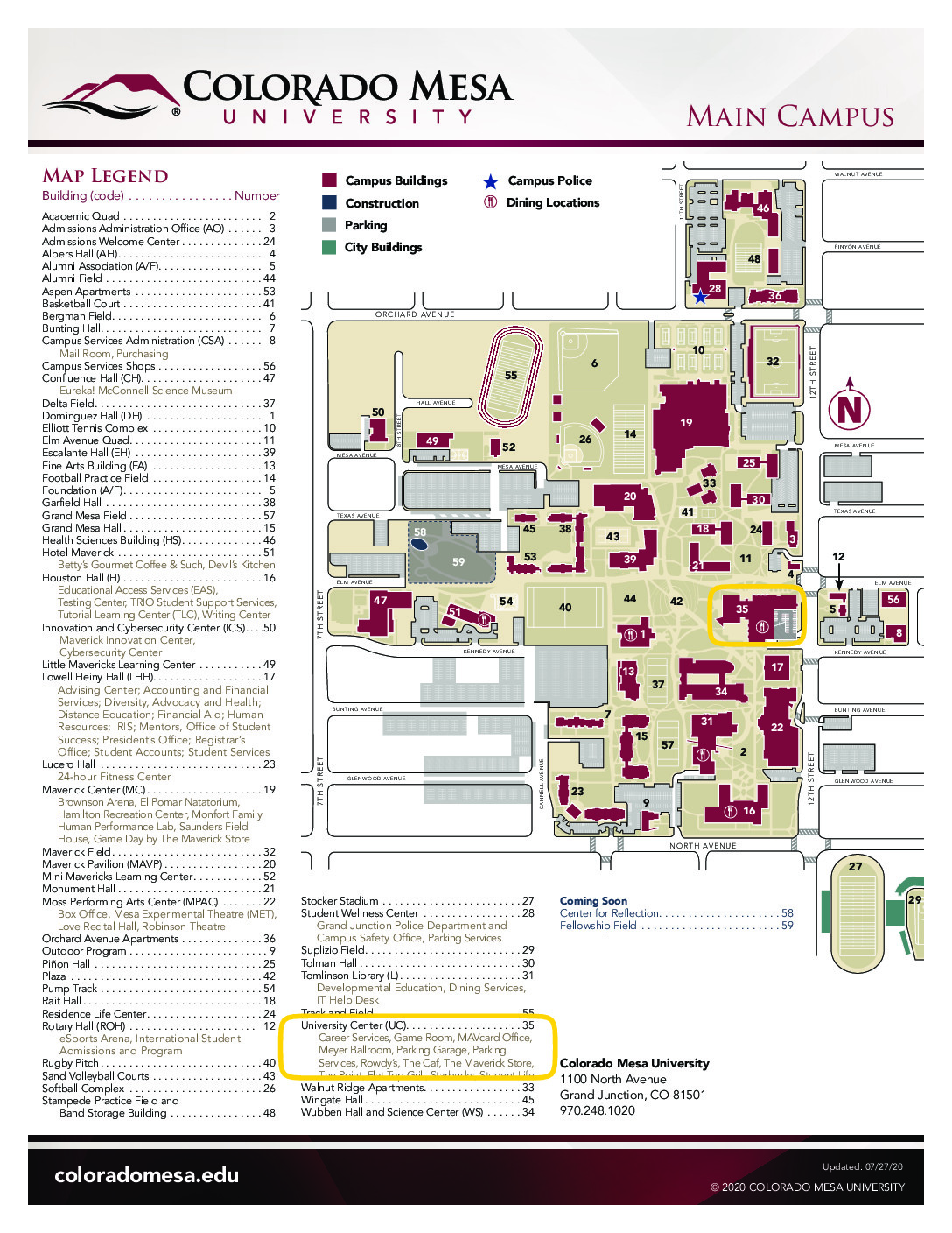 CMU Campus Map Meyer Highlight